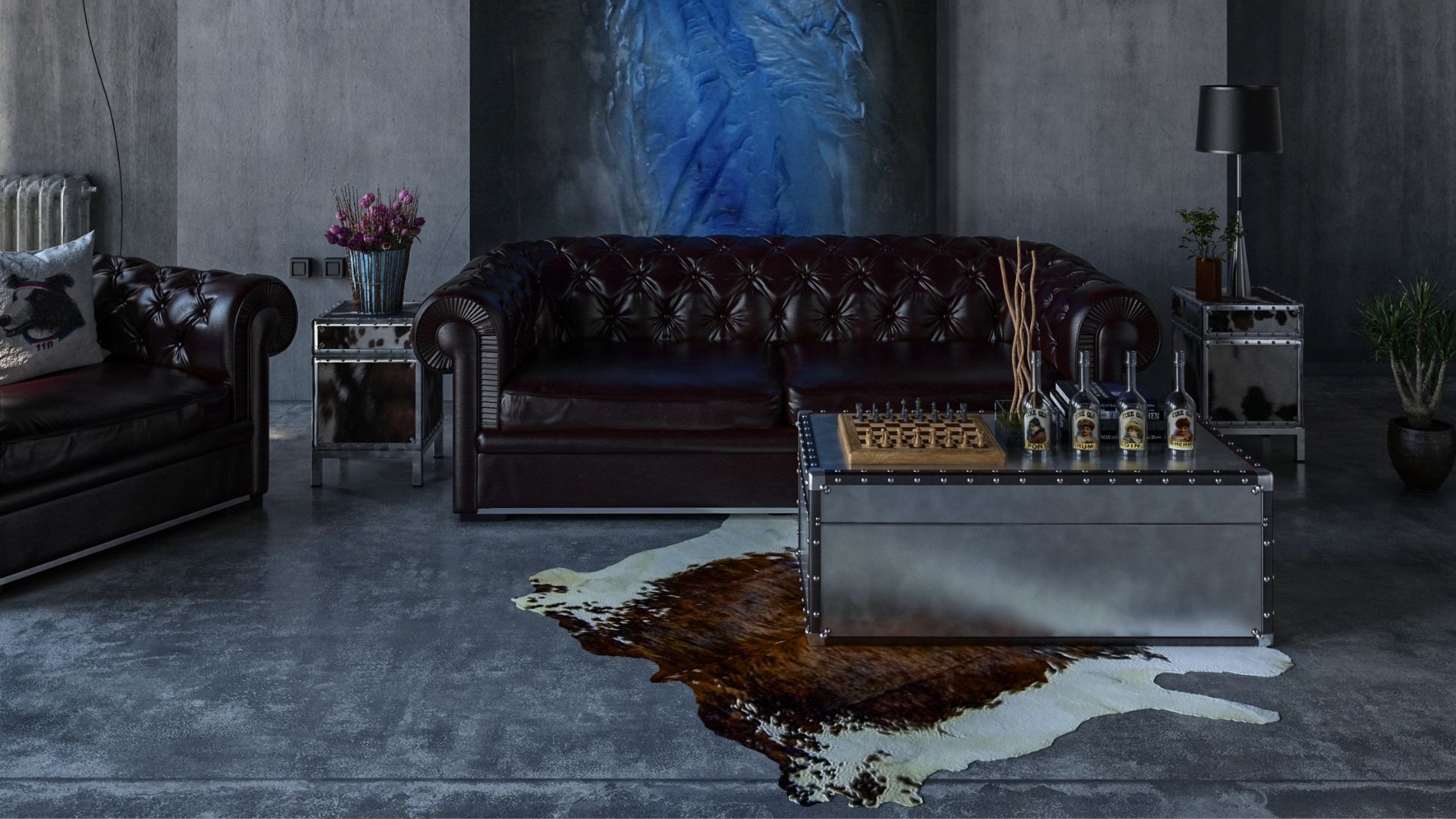 polished concrete floor